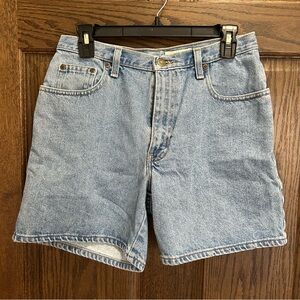 Vintage Eddie Bauer Light Blue High-Waist Denim Shorts